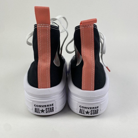 Converse All Star Move Hi Platform Sneakers Black/Pink Kids Size 6 Brand New - Picture 4 of 16
